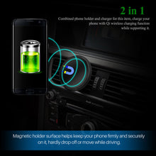 360° Magnetic Car Mount with QI Wireless Charging