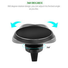 360° Magnetic Car Mount with QI Wireless Charging